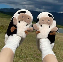 BERNARDS HANDMADE NON-SLIP COW SLIPPERS (UNISEX)